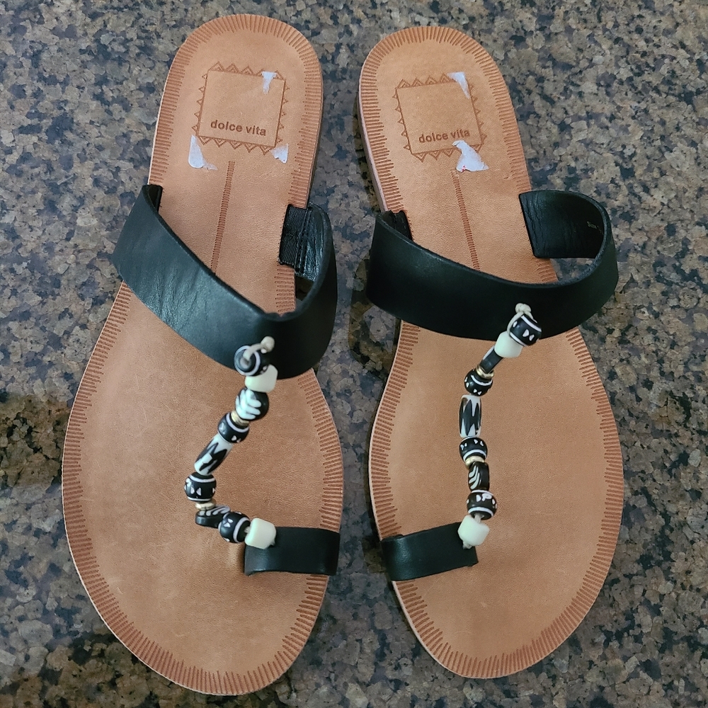 Dolce Vita "Jude" Beaded Toe Ring Sandals NWOB